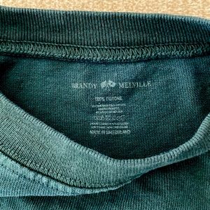 Long sleeve green tee - California